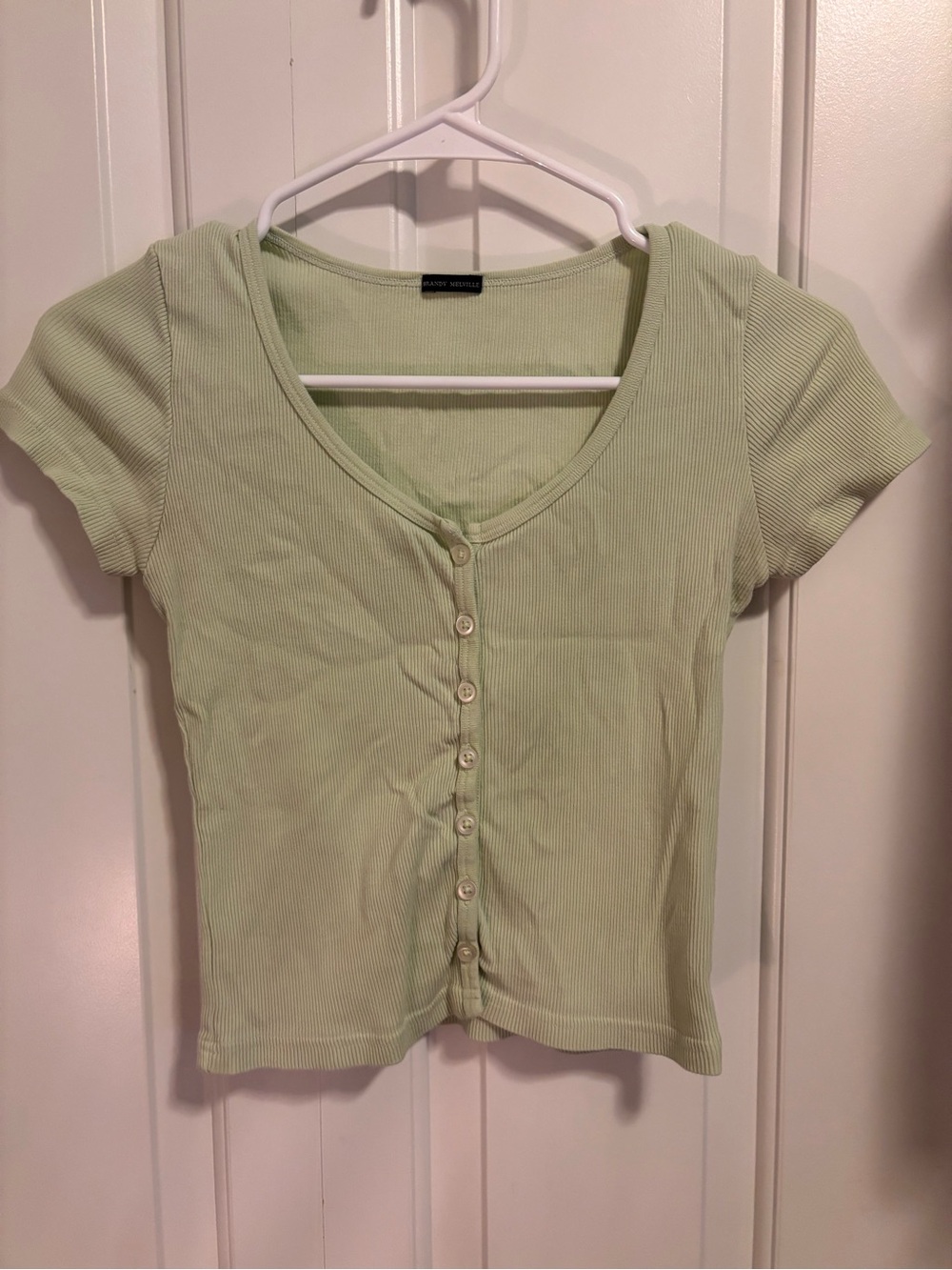 Mint green brandy Melville top size OSFM, fits like a small